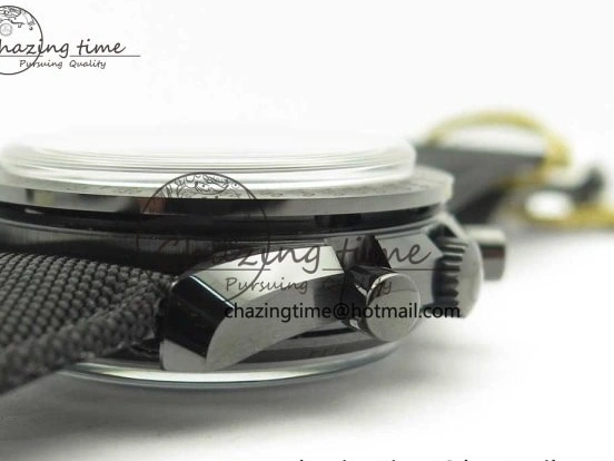 0112 Speedmaster “Dark Side of The Moon” Real Ceramic OMF 1:1 Best Edition Black Black on Nylon Strap A WeatherProof 7976